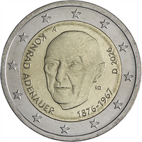 2 Euro Sondermünze Deutschland 2026 "Konrad Adenauer"
