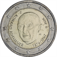 2 Euro Sondermünze Deutschland 2026 "Konrad Adenauer"