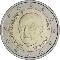 2 Euro Sondermünze Deutschland 2026 "Konrad Adenauer"