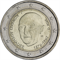 2 Euro Sondermünze Deutschland 2026 "Konrad Adenauer"