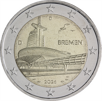 2 Euro Sondermünze Deutschland 2026 "Bremen - Klimahaus Bremerhaven"