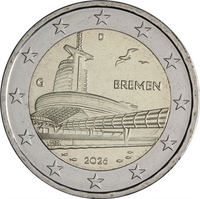 2 Euro Sondermünze Deutschland 2026 "Bremen - Klimahaus Bremerhaven"