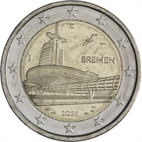 2 Euro Sondermünze Deutschland 2026 "Bremen - Klimahaus Bremerhaven"