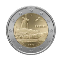 2 Euro Sondermünze Deutschland 2026 "Bremen - Klimahaus Bremerhaven"