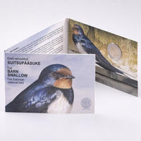 Coincard 2 Euro Commerativ Coin Estonia 2023 "Barn Swallow"