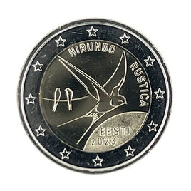 2 Euro Sondermünze Estland 2023"Rauchschwalbe"