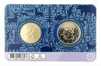 Coincard 30 Euro Cent(20+10) Finnland 2025"30.Jahre EU Mitgliedschaft"