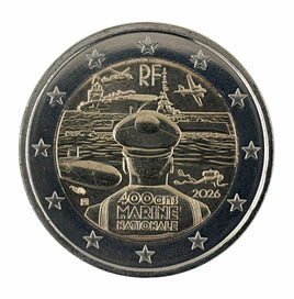 2 Euro Sondermünze Frankreich 2026"Französische Marine"