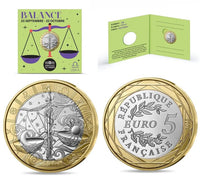 5 Euro Frankreich 2025 "Sternzeichen" UNC im Blister #Wahlweise