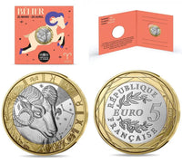 5 Euro Frankreich 2025 "Sternzeichen" UNC im Blister #Wahlweise