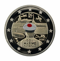 PP 2 Euro Sondermünze Frankreich 2026"Französische Marine"Polierte Platte
