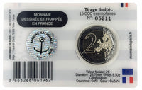 Coincard 2 Euro Sondermünze Frankreich 2026"Französische Marine"