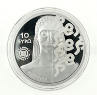 PP 10 Euro Silber Griechenland 2024 "Fussball Europameister 2004"Polierte Platte