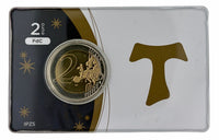 Coincard 2 Euro Sondermünze Italien 2026 "800. Todestag von Franz von Assisi"