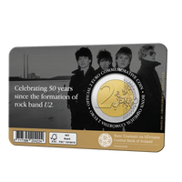 Coincard 2 Euro Sondermünze Irland 2026"50 Jahre Rockband U2"