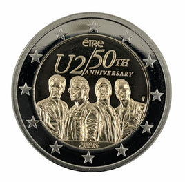 2 Euro Sondermünze Irland 2026"50 Jahre Rockband U2"