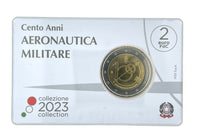 Coincard 2 Euro Commerativ Coin Italy 2023 "100th Anniversary Air Force" ST