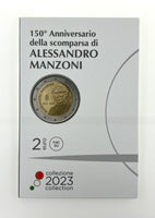 Coincard 2 Euro Sondermünze Italien 2023 "Alessandro Manzoni" ST