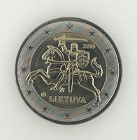 2 Euro coin Lithuania "Knight"