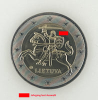 2 Euro coin Lithuania "Knight"