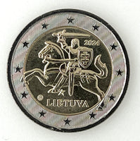 2 Euro coin Lithuania "Knight"