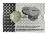 Coincard 2 Euro Sondermünze Litauen 2025"Regionen – Mažoji Lietuva"