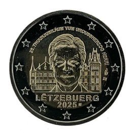2 Euro Sondermünze Luxemburg 2025"Thronbesteigung von Großherzog Henri"