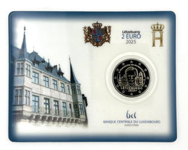 Coincard 2 Euro Sondermünze Luxemburg 2025"Thronbesteigung von Großherzog Henri"