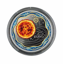 25 Euro Bimetall Luxemburg 2025 "Sonne"PP inkl.Album