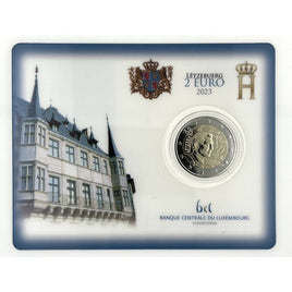 Coincard 2 Euro Commerativ Coin Luxembourg 2023 "Grand Duke Henri in the Olympic Committee"