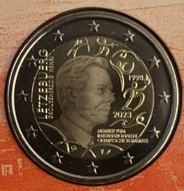 Photo minting 2 euro commemorative coin Luxembourg 2023 "Olympic Committee "Mzz.Rabe - mintage 2500 pieces