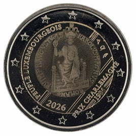 Fotoprägung 2 Euro Sondermünze Luxemburg 2026"Karlspreis"