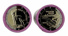Rollen 50 x 2 Euro Sondermünze Malta 2026"Valletta + Pharaonenhund"
