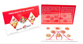 Original KMS Monaco 2025 3,88 € Stempelglanz # Neue Motive 1+2 Euro