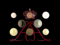 Original KMS Monaco 2025 3,88 € Stempelglanz # Neue Motive 1+2 Euro