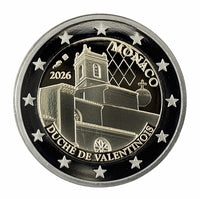 PP 2 Euro Sondermünze Monaco 2026"Herzogtum Valentinois" in Originalbox