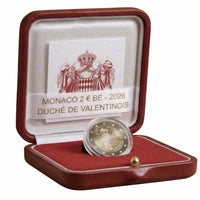 PP 2 Euro Sondermünze Monaco 2026"Herzogtum Valentinois" in Originalbox