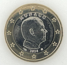 1 Euro Kursmünze Monaco 2024"Prince Albert II "