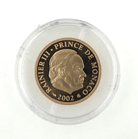 20 Euro Goldmünze Monaco 2002 "Fürst Albert III"