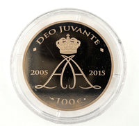 100 Euro Goldmünze Monaco 2015 "10 Jahre Regentschaft Fürst Albert II"