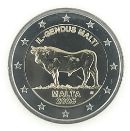 2 Euro Sondermünze Malta 2025"Maltesischer Ochse"