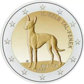 Coincard 2 Euro Sondermünze Malta 2026"Der Pharaonenhund"