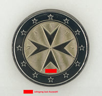 2 Euro circulation coin Malta "Maltese Cross"