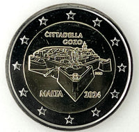 Coincard 2 Euro Sondermünze Malta 2024"Citadelle Gozo Victoria"