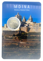 Coincard 2 Euro Sondermünze Malta 2025"Mdina"