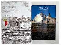Coincard 2 Euro Sondermünze Malta 2025"Mdina"
