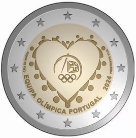 2 Euro Sondermünze Portugal 2024"Olympische Spielen "