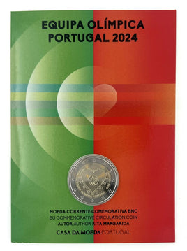 Coincard 2 Euro Sondermünze Portugal 2024"Olympische Spiele "