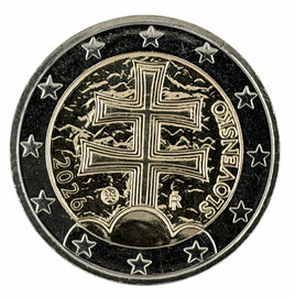 2 Euro Kursmünze Slowakei 2026 UNC