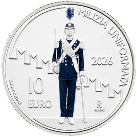 10 Euro Silber San Marino 20265 "Uniformierte Kompanie der Miliz"
